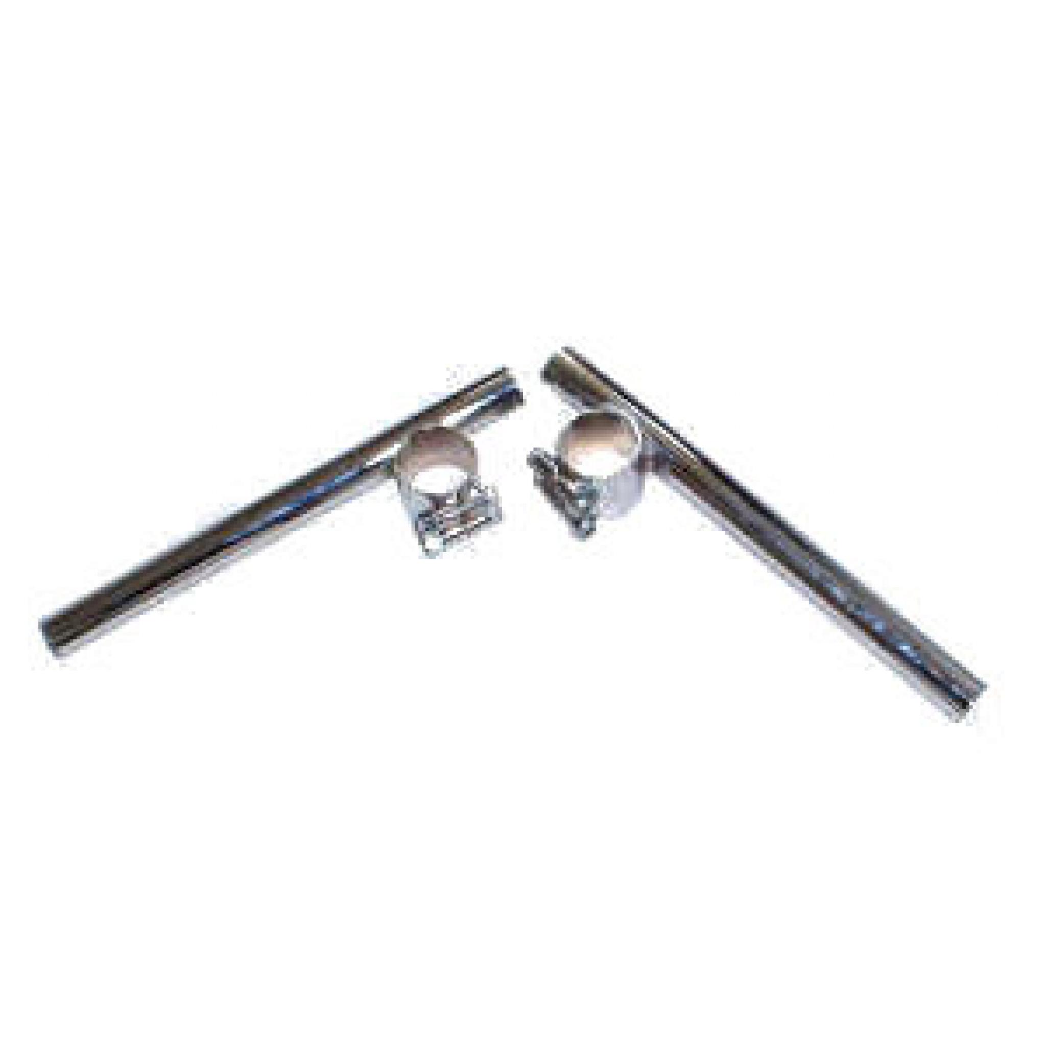 34mm Motorcycle Clip On Handlebars - CNC Black Aluminum, Fits 7/8" Bars, For 34mm Fork Tubes, Cafe Racer Style