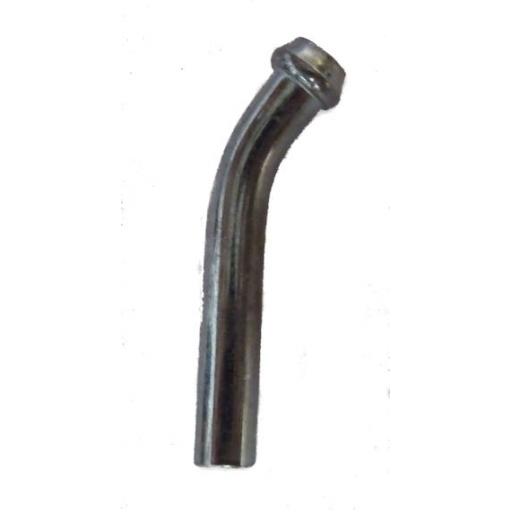45 degree curved spigot for fuel/petrol/gas and oil feed.