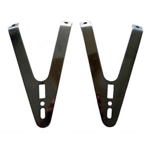 Alloy "Y" Shaped Mudguard Brackets - 8 inches (200mm) long