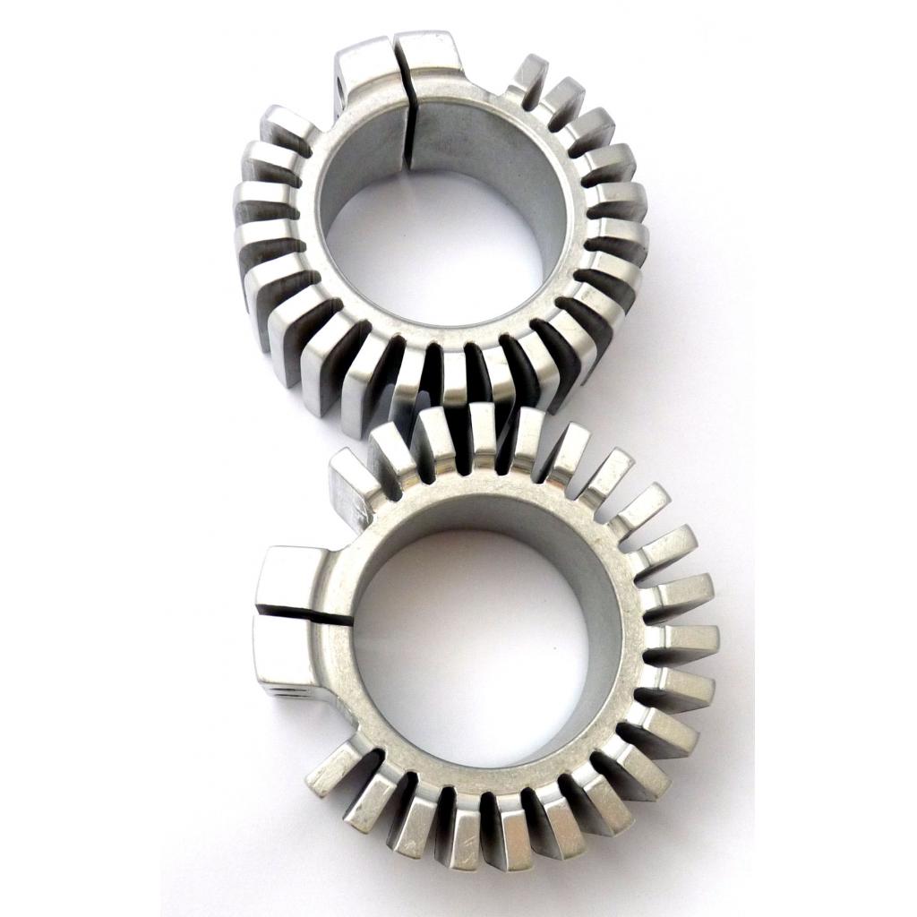 Alloy Finned Exhaust Clamps Triumph 500cc 1 5/8 inch internal diameter
