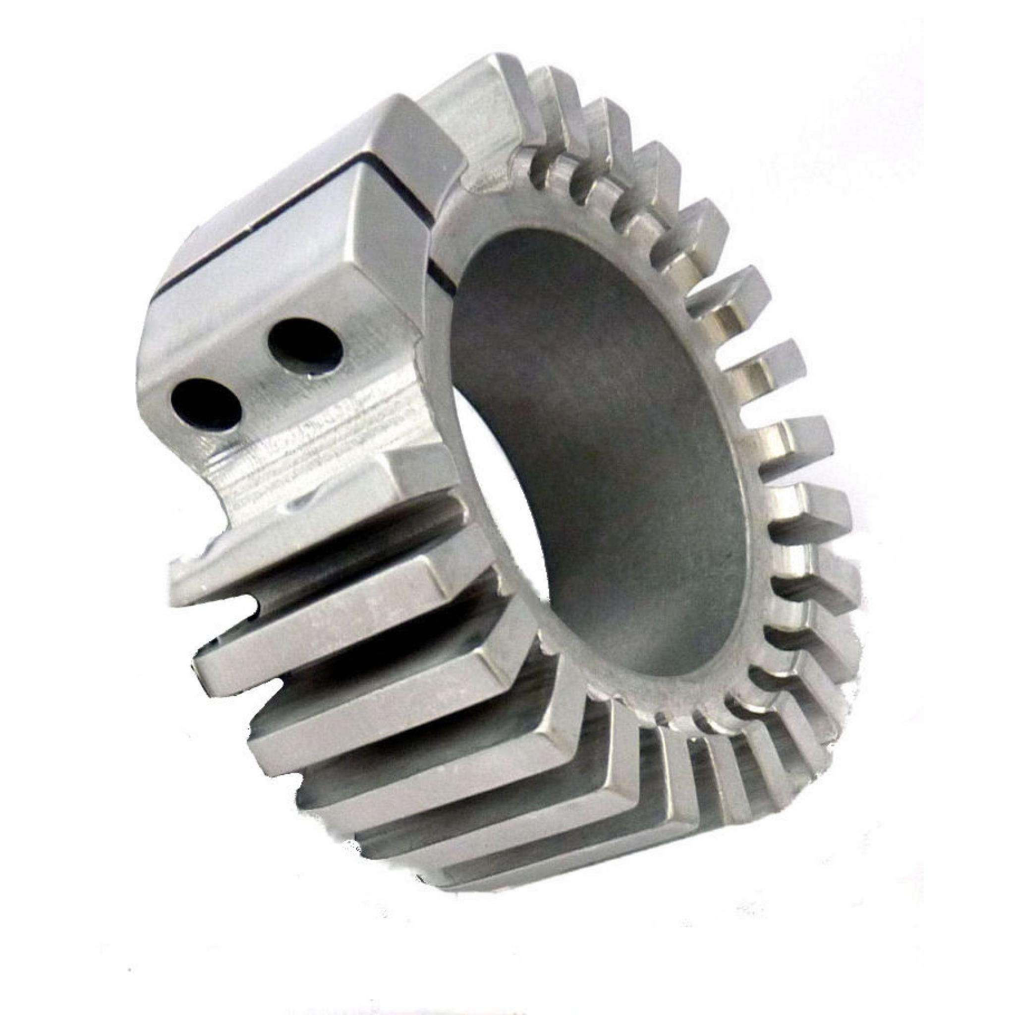 Alloy Finned Exhaust Clamp 1 3/4 inch int diameter Triumph 650cc and