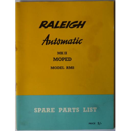Raleigh Supermatic Moped RM5 Riding and Maintenance Instruction Book