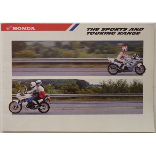 Honda Sales Brochure: The Sports and Touring Range - 1980s