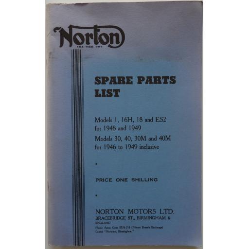 Norton Spare Parts List 194649