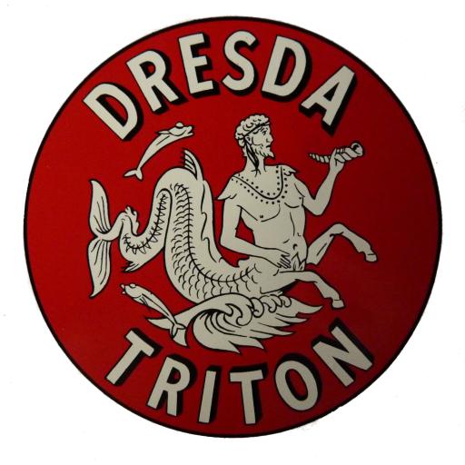 Dresda Triton Logo Round Dry Transfer